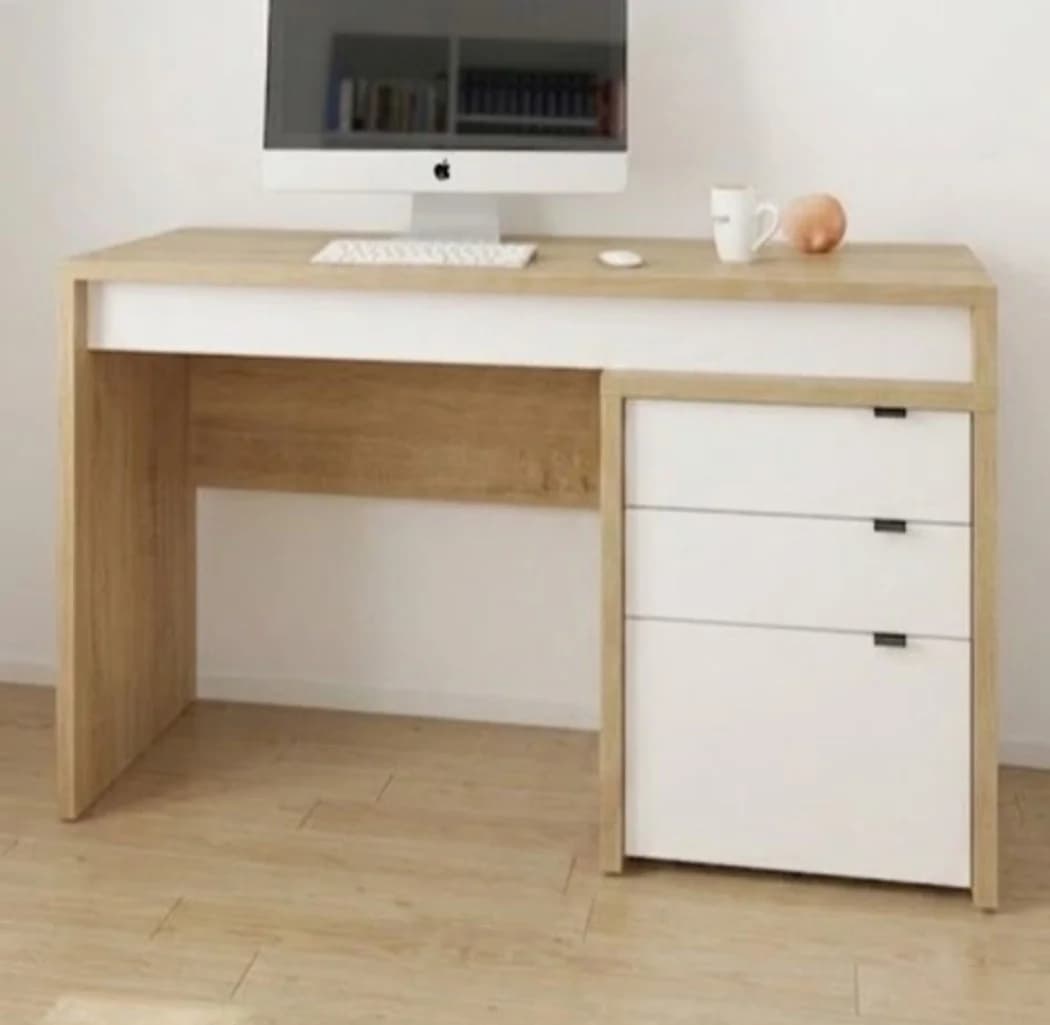 Yazı masası MB867, laminat, bej/ağ, 120x75x60 sm
