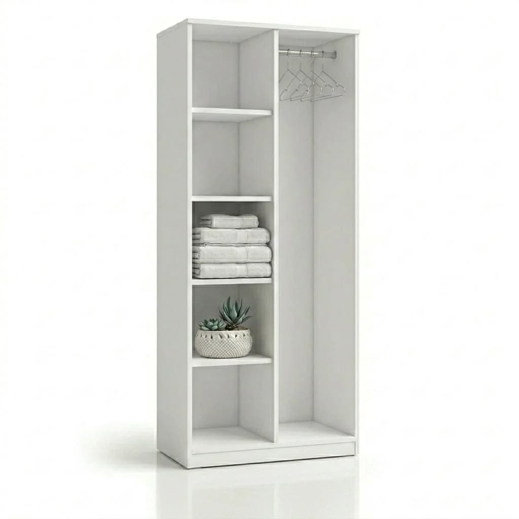 Şkaf MBC01, laminat, 190x85x47 sm, bej/ağ — image 2