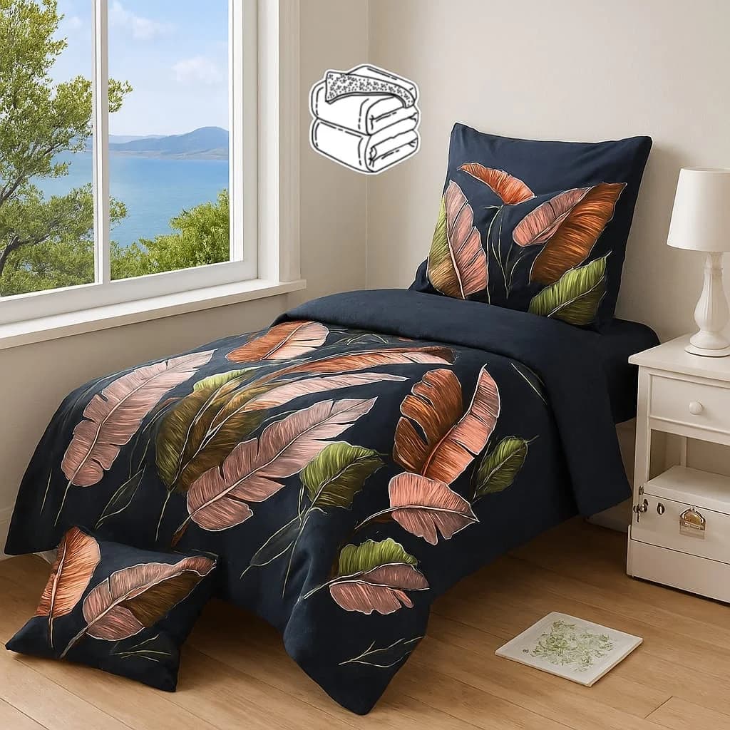 Örtük və yastıq üzü dəsti 7d Fensen model-2.28, örtük 160x220 sm, yastıq üzü 50x70 sm, birnəfərlik - GS Yataq dəsti model-2.28