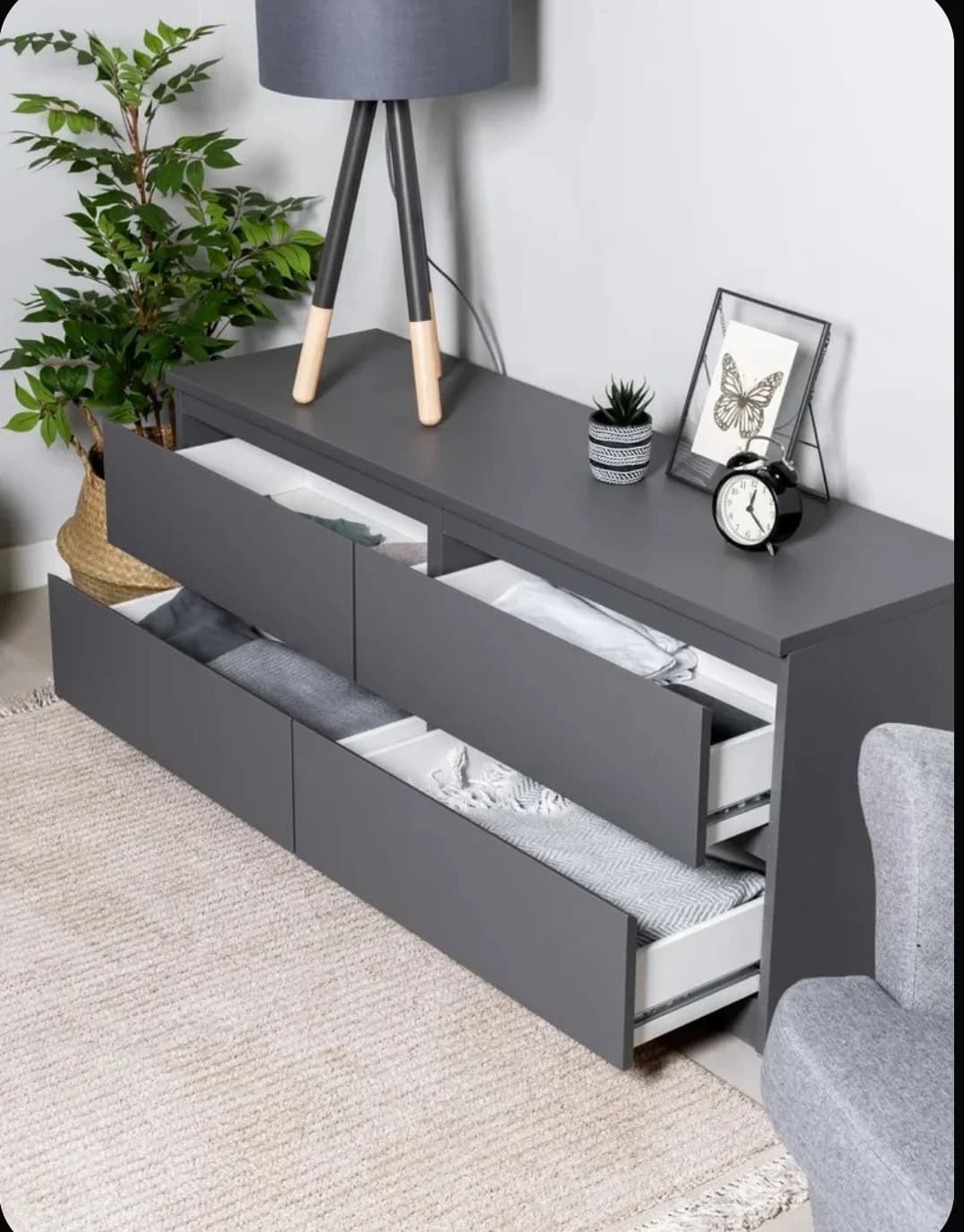 Tumba SO 001, laminat, antrasit, 54х130х35 sm — изображение 5