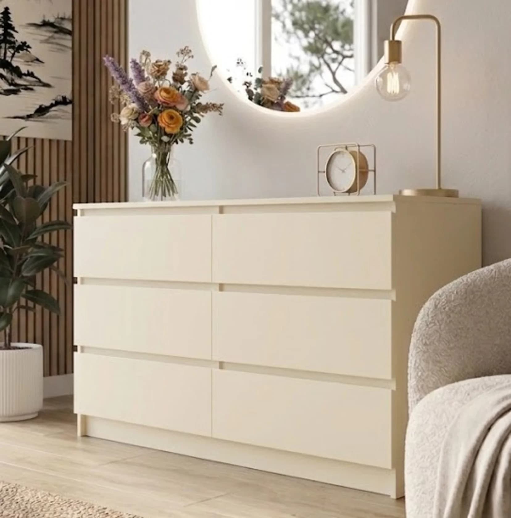 Komod MB 30, laminаt, bej, 120x80x45 sm