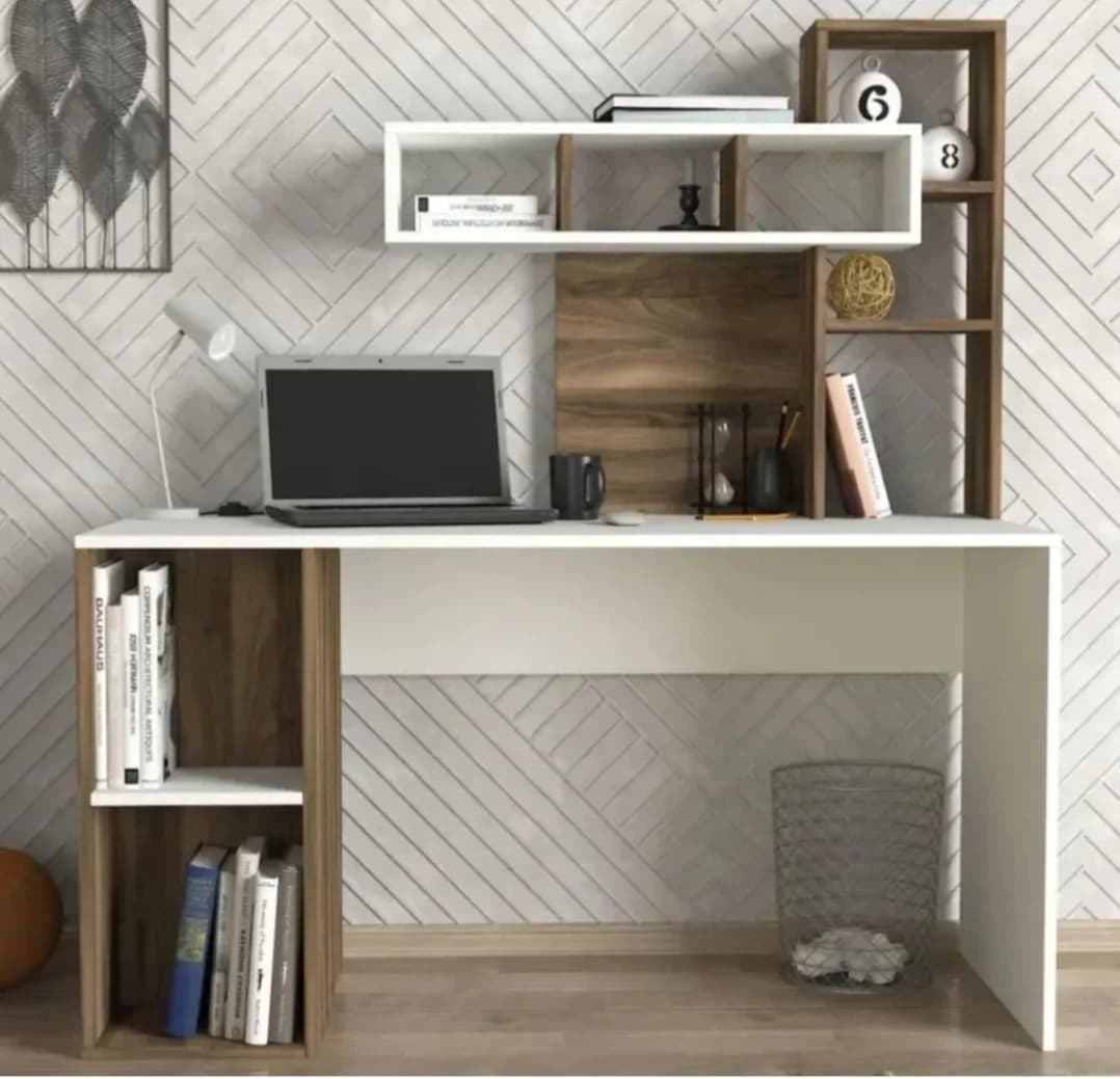 Yazı masası 4879, laminat, ağ/votan, 150х140х60 sm — изображение 2