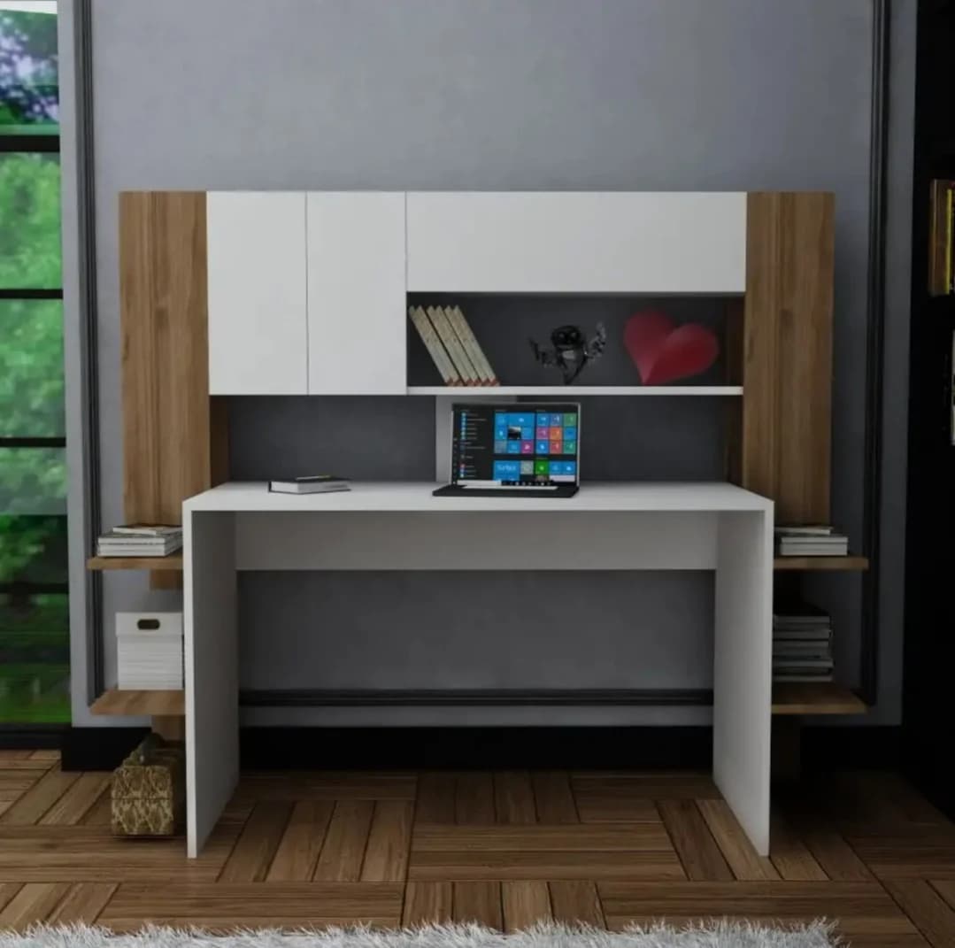 Yazı masası SO94, laminat, 160x57x140 sm, ağ/Votan — изображение 3