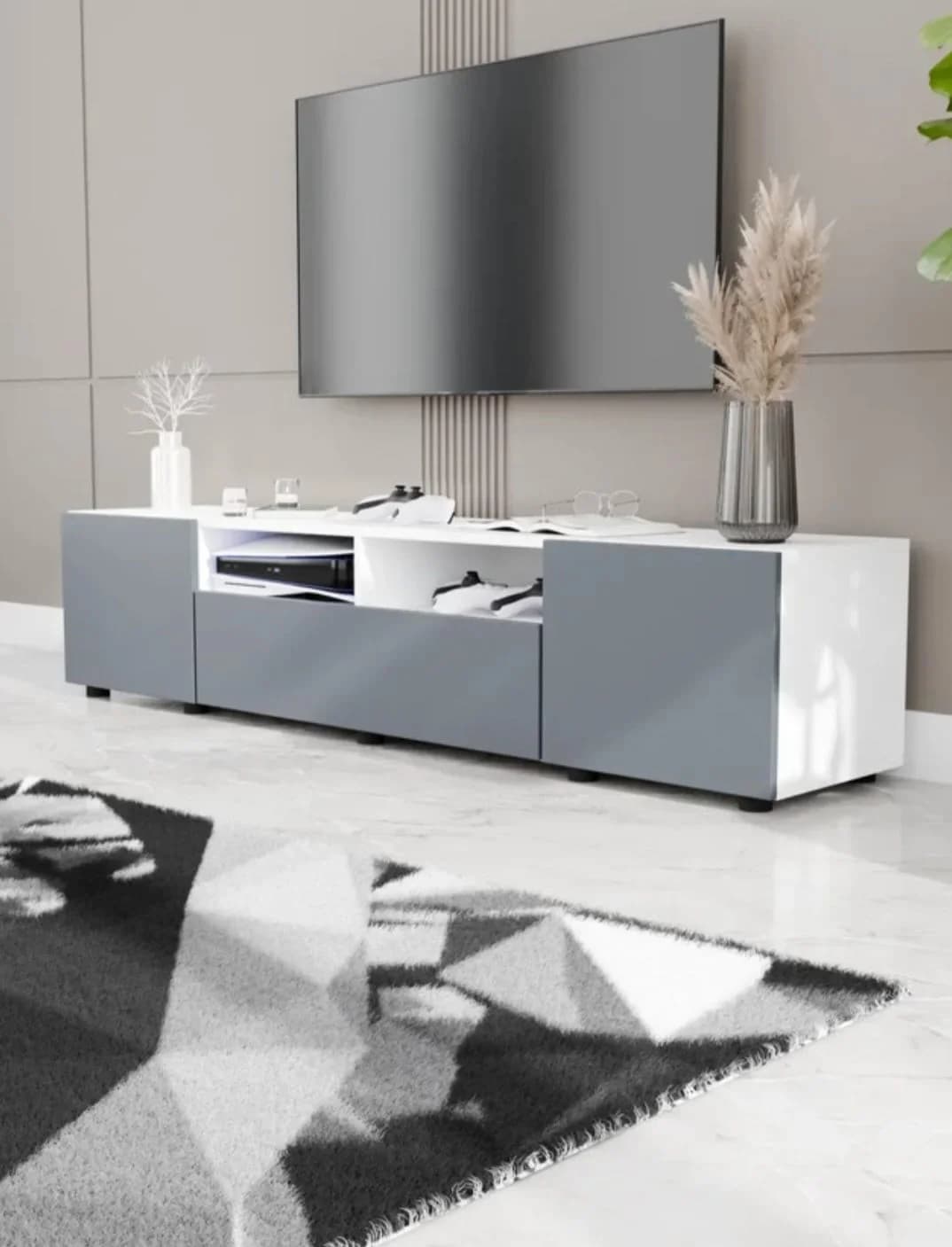 TV üçün tumba SO109, laminat, 36.3x180x37.8 sm