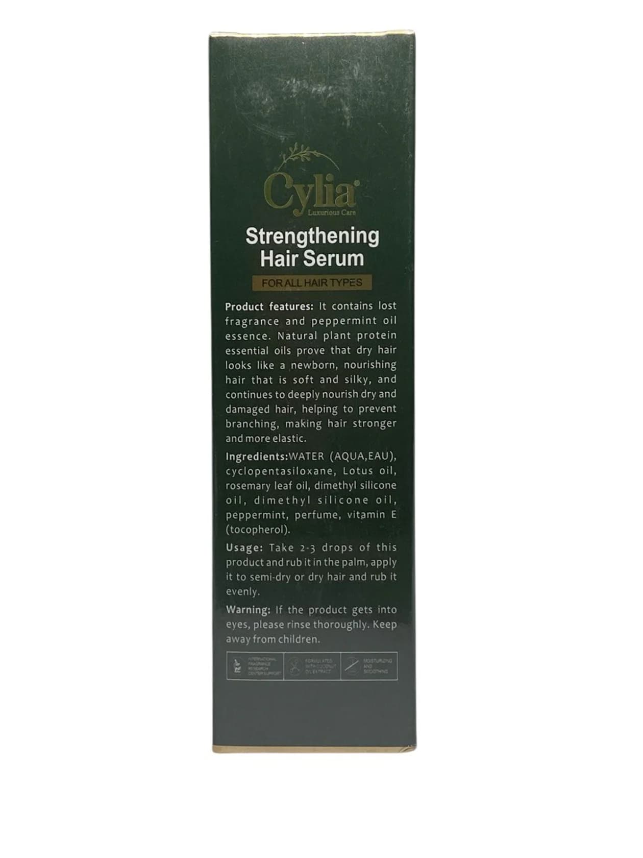 Saçlar üçün zərdab Cylia Rosemary Mint Oil Strengthening 100 ml — şəkil 2