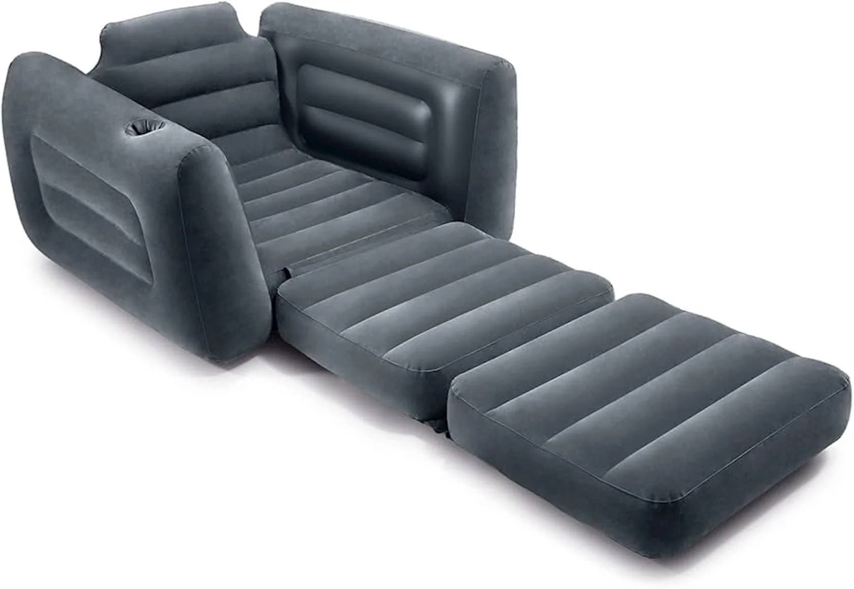 Qatlanan şişmə kreslo Intex 66551EP, boz, 117x224x66 sm — изображение 2
