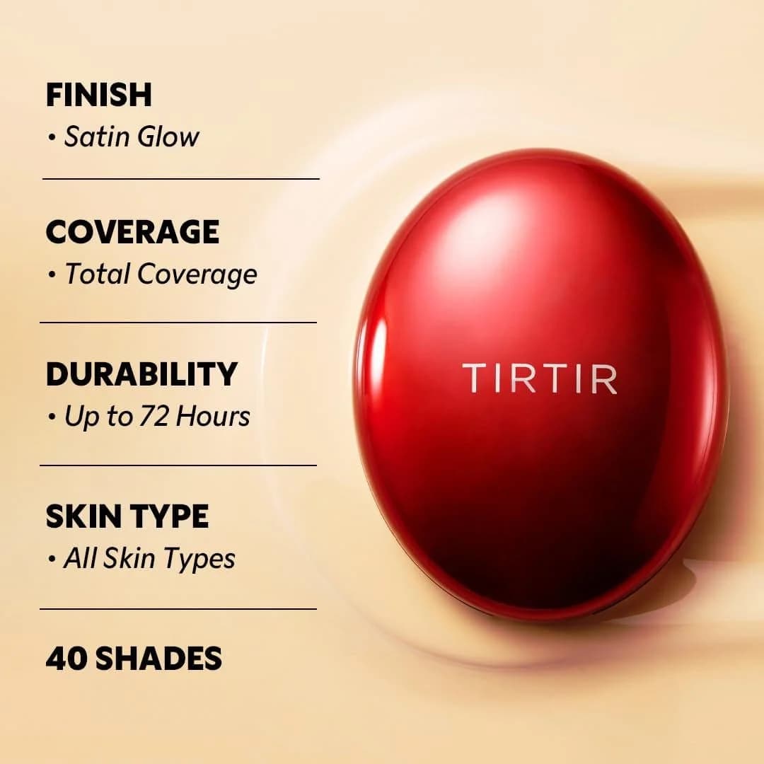 Tonal krem TirTir Mask Fit Red Cushion 17N Vanilla 18 g - Luvu Cosmetics 000046 — изображение 3