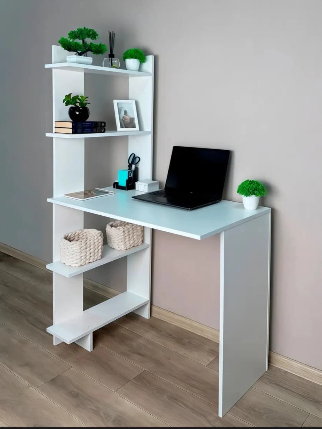 Universal masa S011, laminat, 148x90x55 sm, ağ — изображение 2