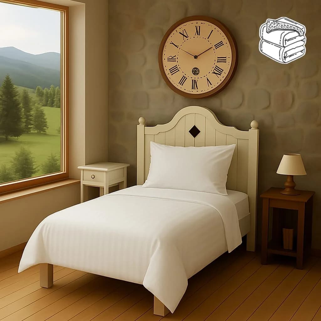 Yataq dəsti və yastıq üzü 7d Fensen model-2.13, örtük 160x220 sm, yastıq üzü 50x70 sm, tək nəfərlik - GS Yataq dəsti model-2.13