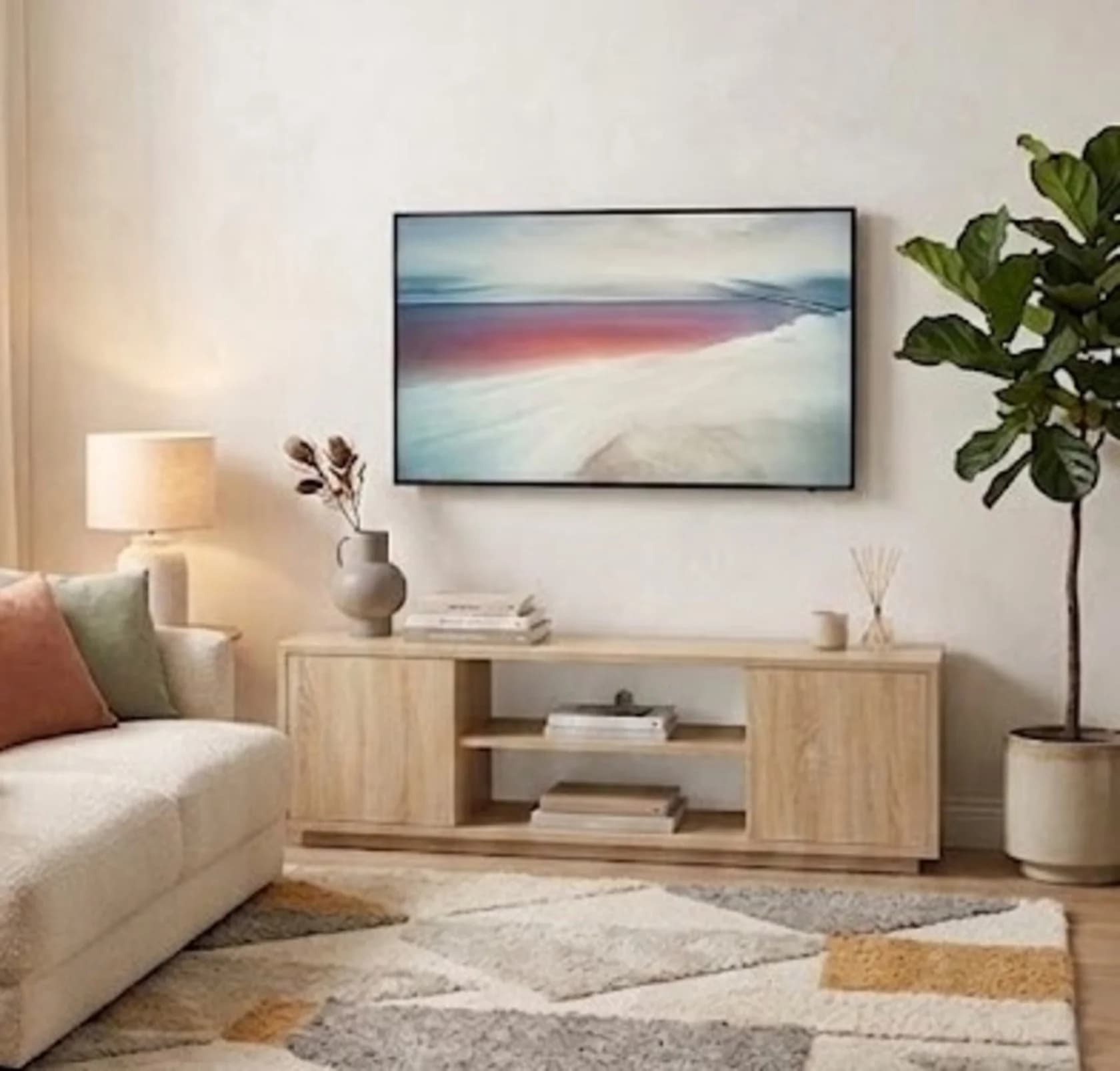 TV üçün tumba MB 14, laminat, Sonomo, 160x45x40 sm