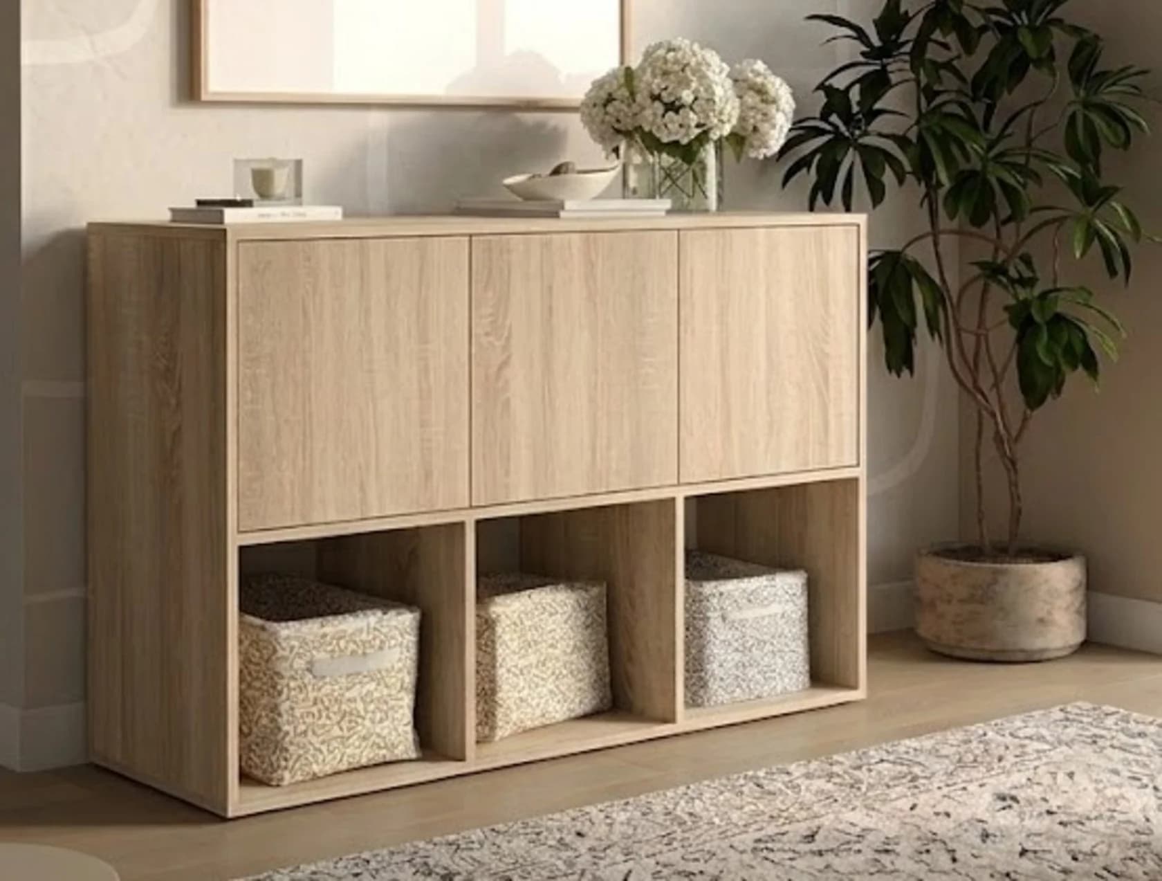 Tumba MB8, laminat, 120x80x40 sm, açıq qəhvəyi