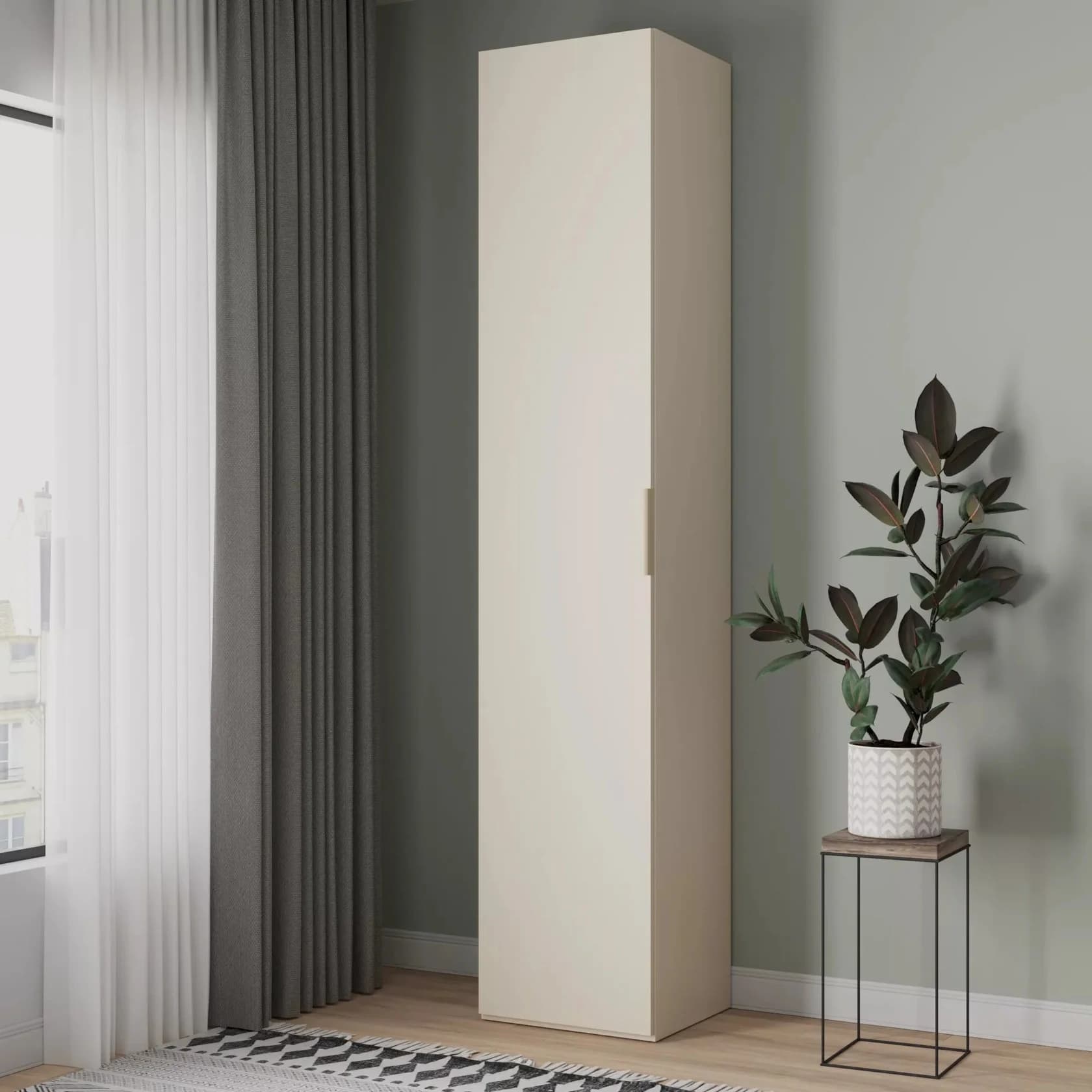 Şkaf Yagmur, laminat, bej, 225.3x41.6x45.1 sm