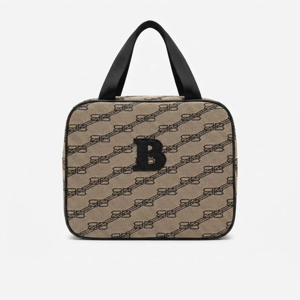 Kosmetik çanta BS81, Qəhvəyi, 30x25x12 sm, 1 ədəd bölmə