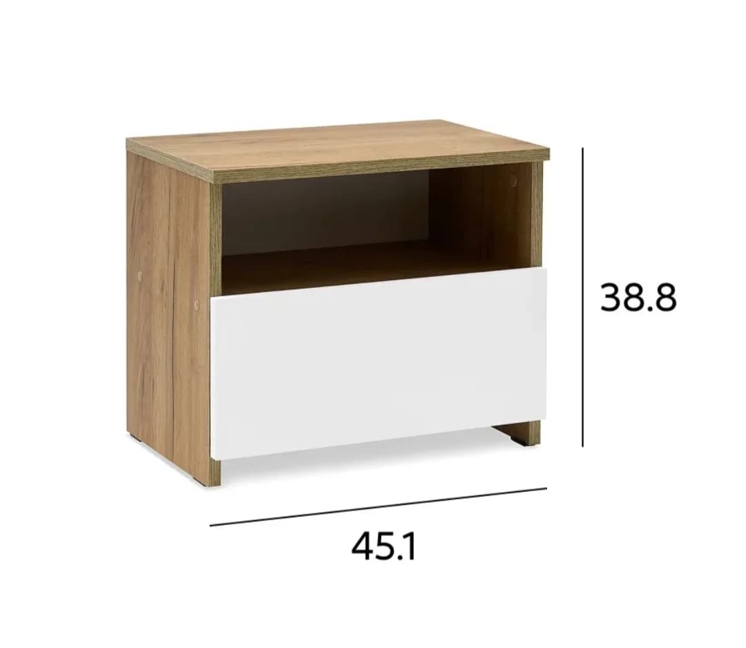 Mebel dəsti yataq otağı üçün S01, laminat, ağ/qəhvəyi — изображение 9