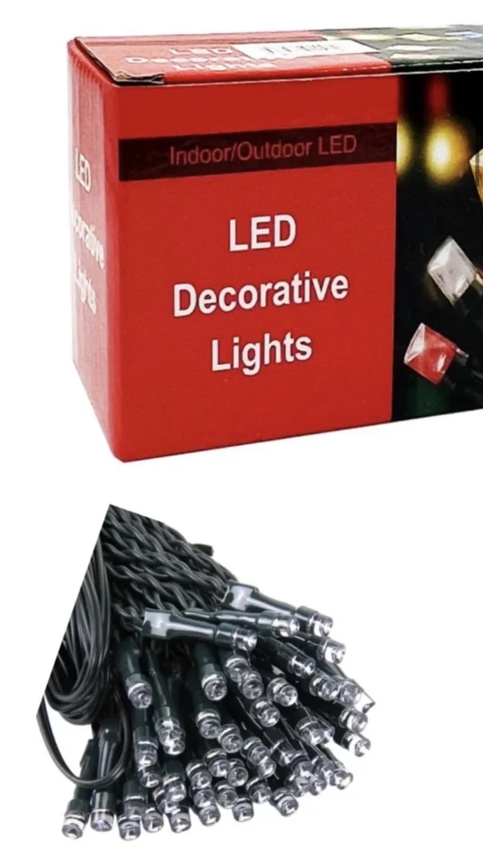 LED çələng pp97, ağ, 100 lampa, 10 m
