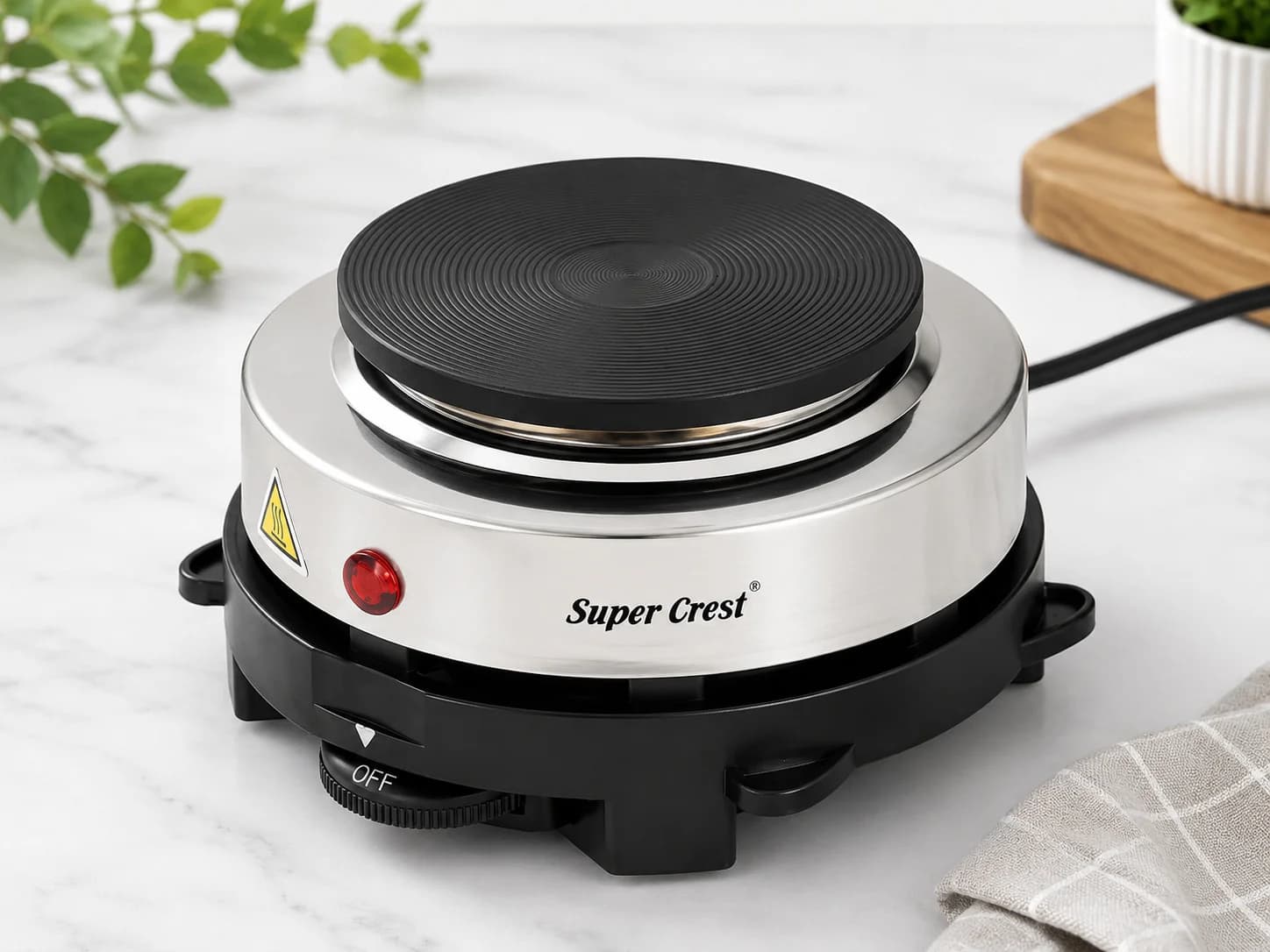 Masaüstü spiral elektrik plitəsi 1000 W 1 konforlu metal
