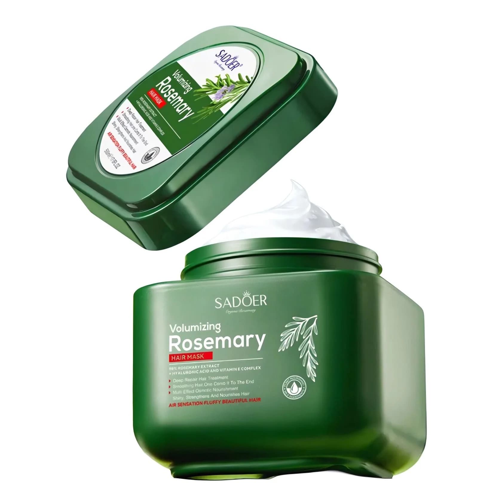 Saç maskası Sadoer Volumizing Rosemary Hair Mask, 500 q