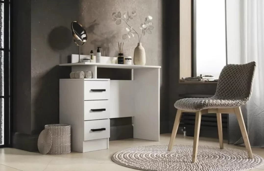 Yazı masası SO27, laminat, ağ, 100x78x40 sm