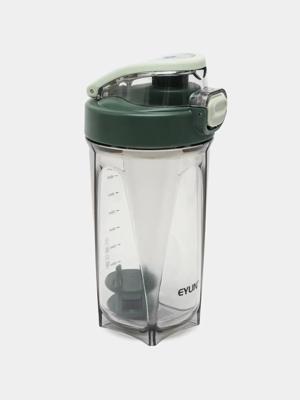 Su qabı, plastik, yaşıl/şəffaf, 600 ml
