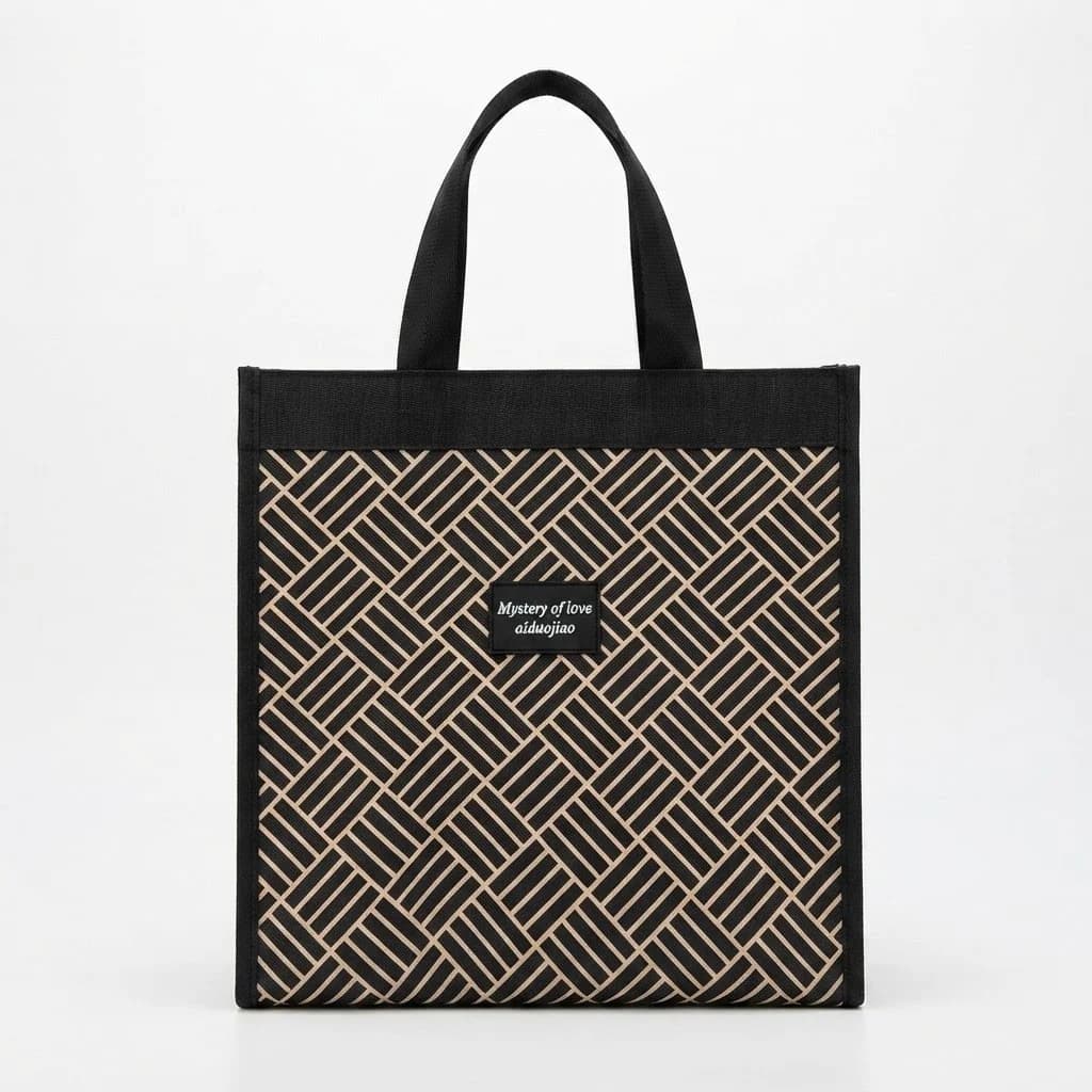 Kosmetik çanta BS96, Qara/Bej, 35x30x12 sm, 1 bölmə