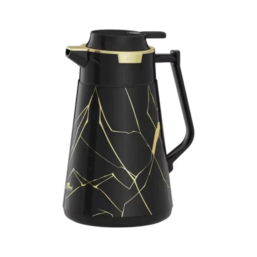 Vakuumlu termos Sunlife, 1 L. Material: şüşə içlik, metal, rəng: qara - grnsmehsul72