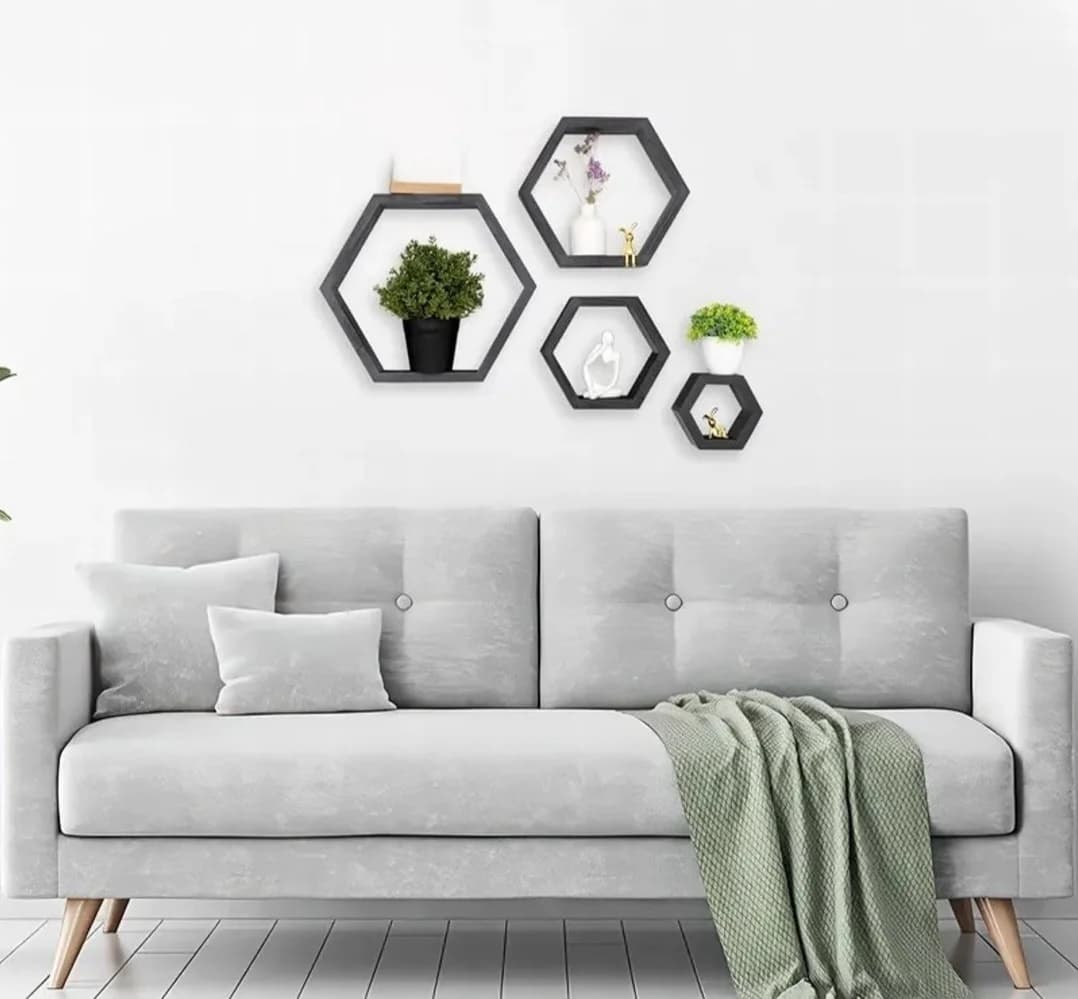 Rəf SO35, laminat, boz, 35х40х10 sm — image 3