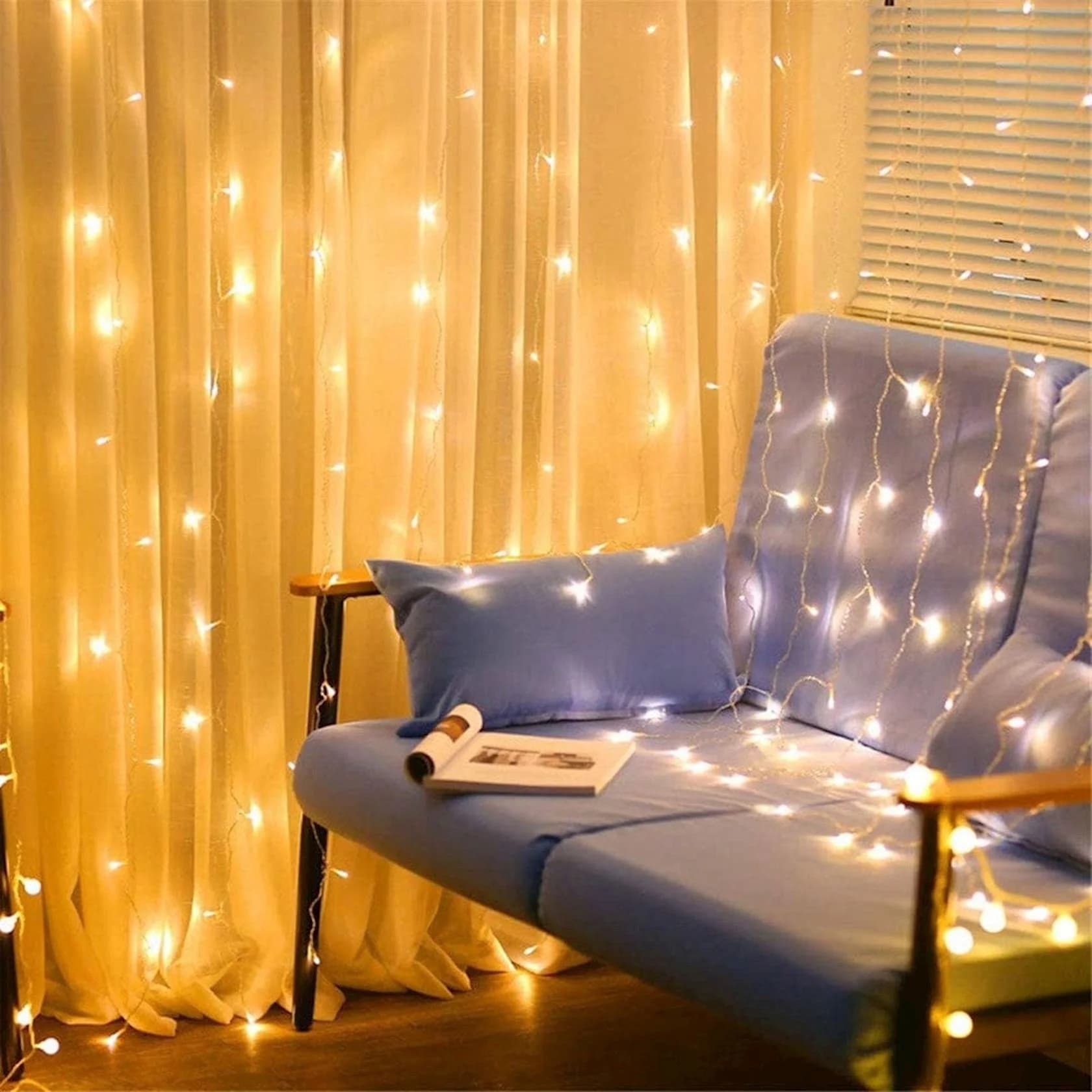 LED çələng yağış PP, 300x300 sm