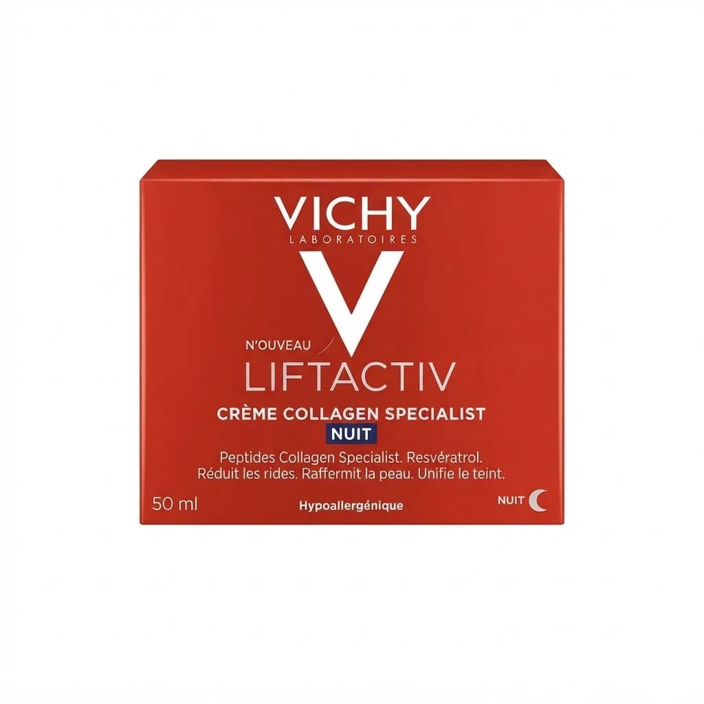 Üz kremi bərpaedici Liftactiv Collagen Specialist Nuit, 50 ml
