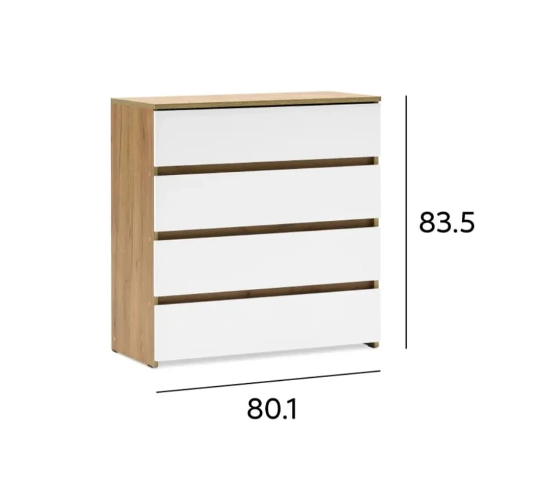 Mebel dəsti yataq otağı üçün S01, laminat, ağ/qəhvəyi — изображение 8