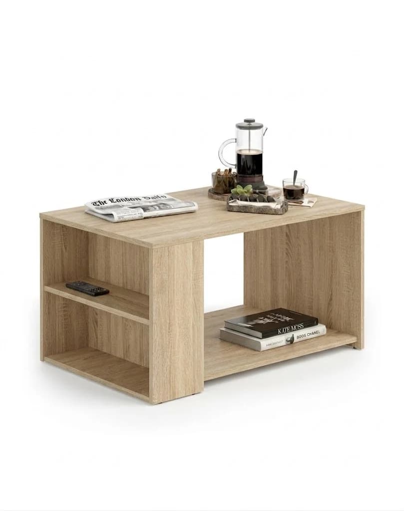 Jurnal masası, laminat, açıq qəhvəyi, 90x60x45 sm