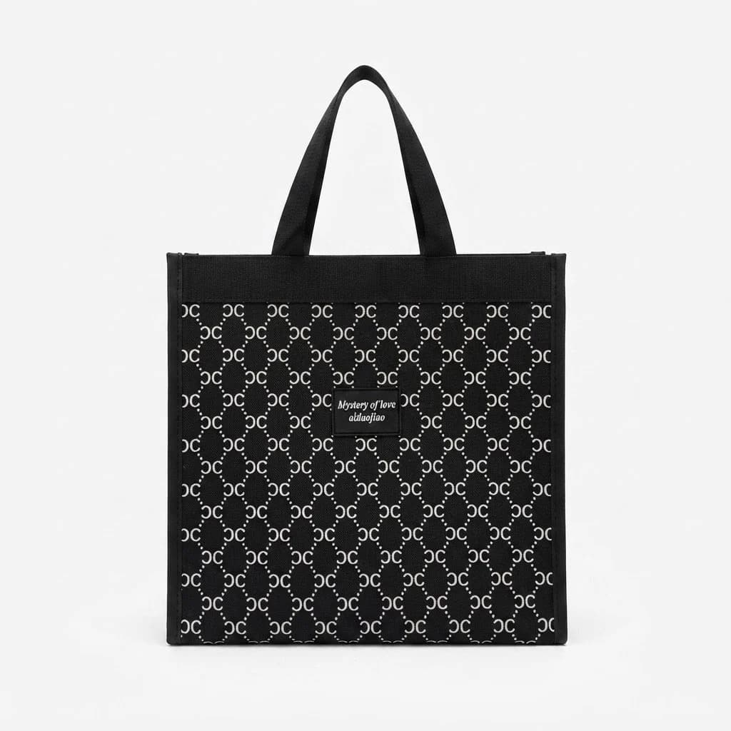Kosmetik çanta BS92, Qara/Ağ, 35x30x12 sm, 1 bölmə