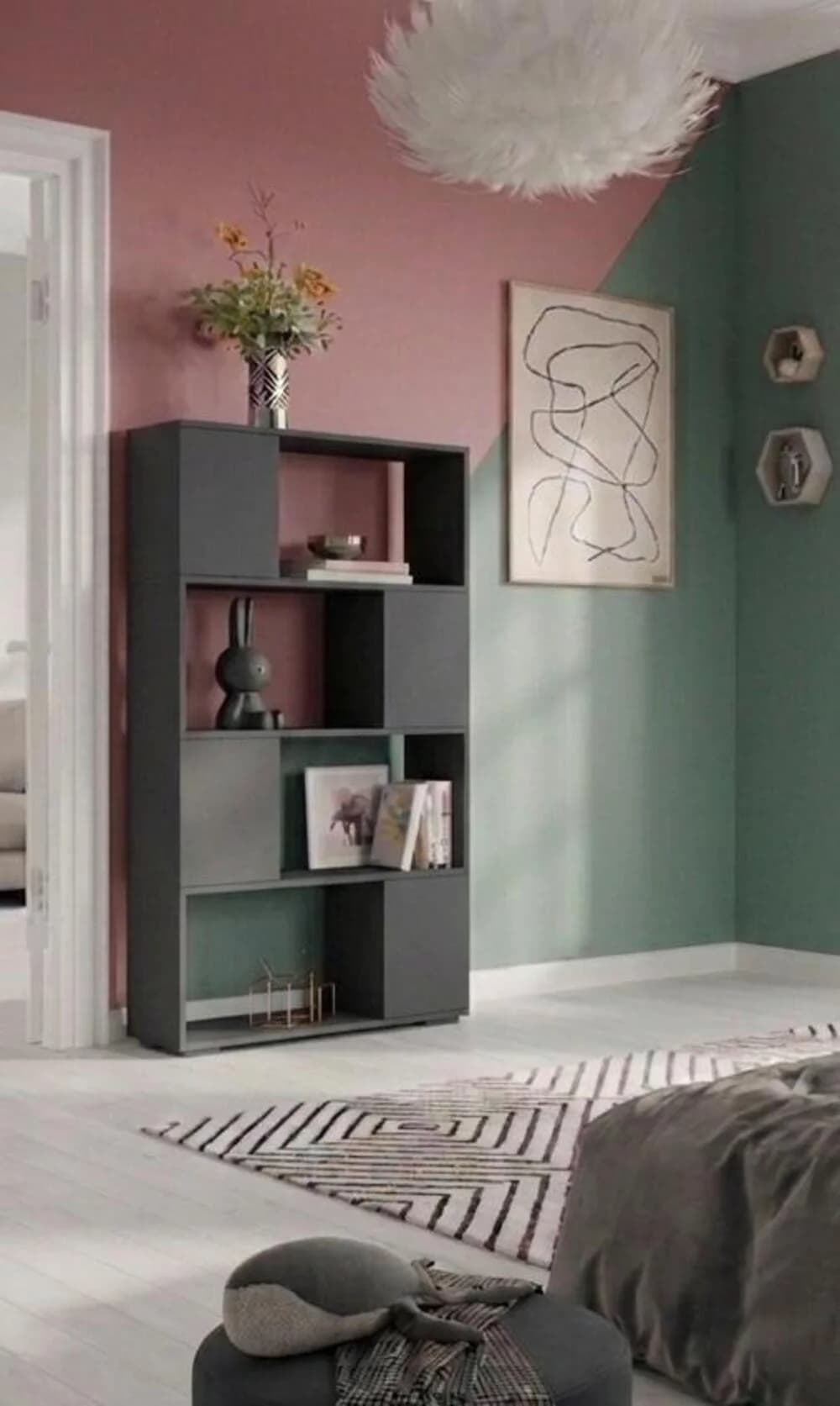 Stellaj MB 1, laminat, antrasit, 180x120x40 sm