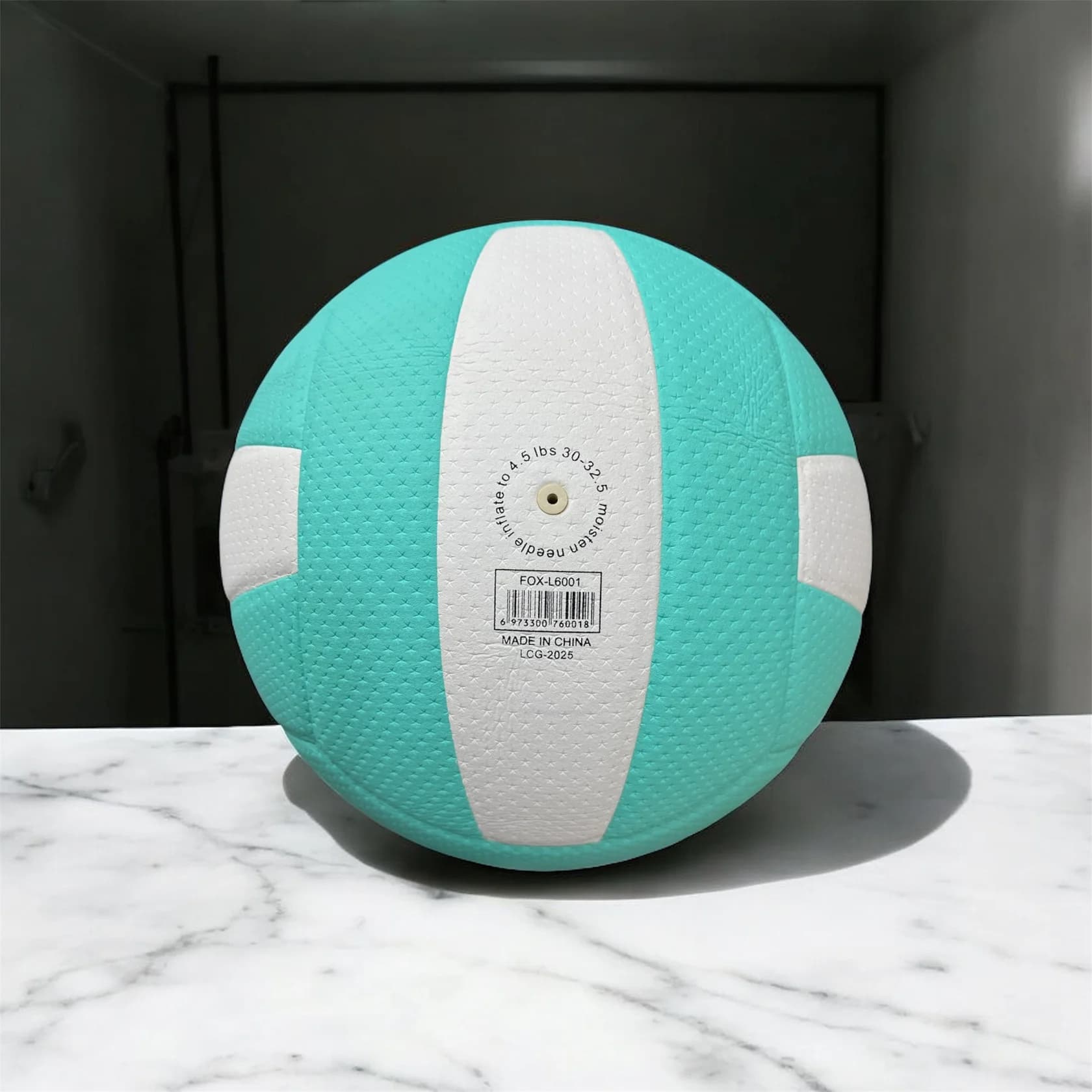 Voleybol topu Fox-L6001, firuzəyi/ağ — şəkil 3