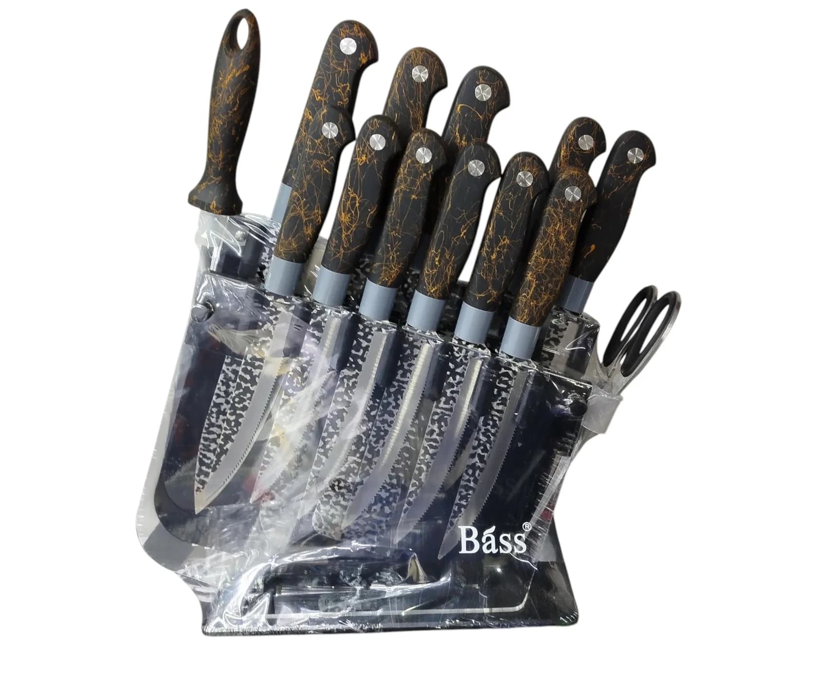 Bıçaq dəsti Bass PC-0058, qara