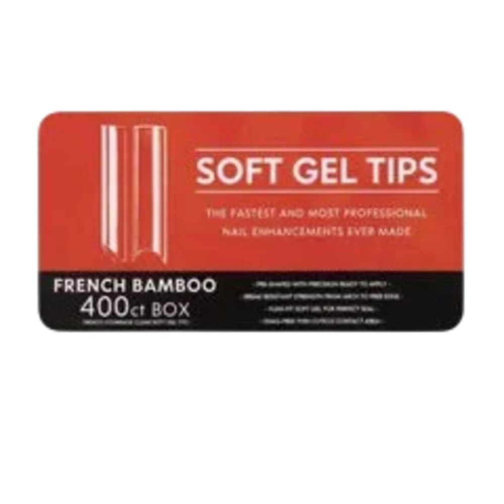 Süni dırnaqlar Soft Gel Tips French Bamboo 400 əd