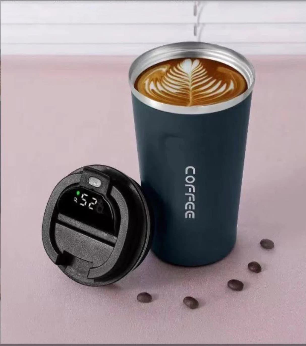 Paslanmaz Poladdan hazırlanmış, vakumlu termos qəhvə bardağı FM-010 510ml