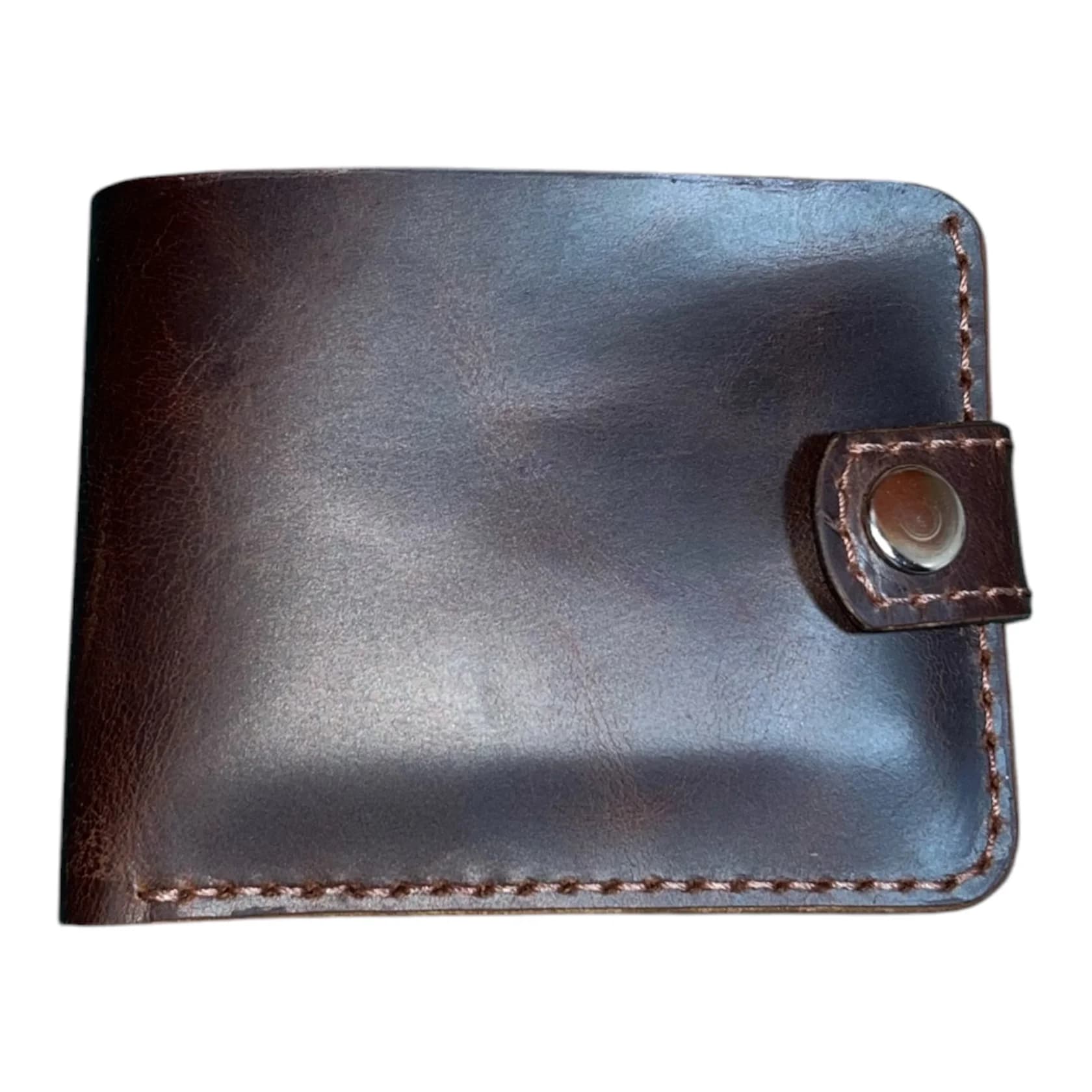 Kişilər üçün pulqabı S-96, tünd qəhvəyi, təbii dəri, 11x8.5 sm — şəkil 5