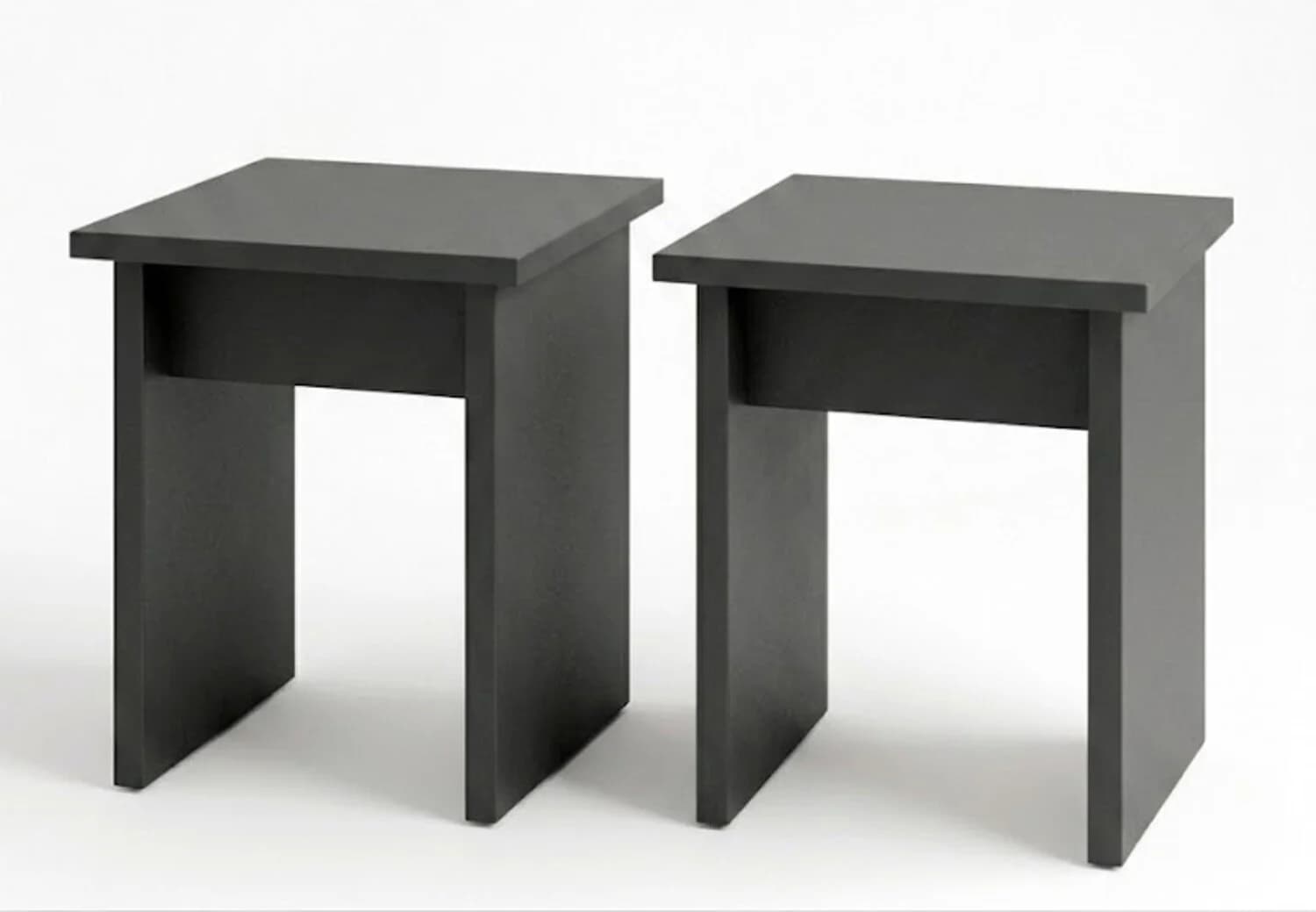 Taburet dəsti MB1, laminat, boz, 35x35x45 sm, 2 əd