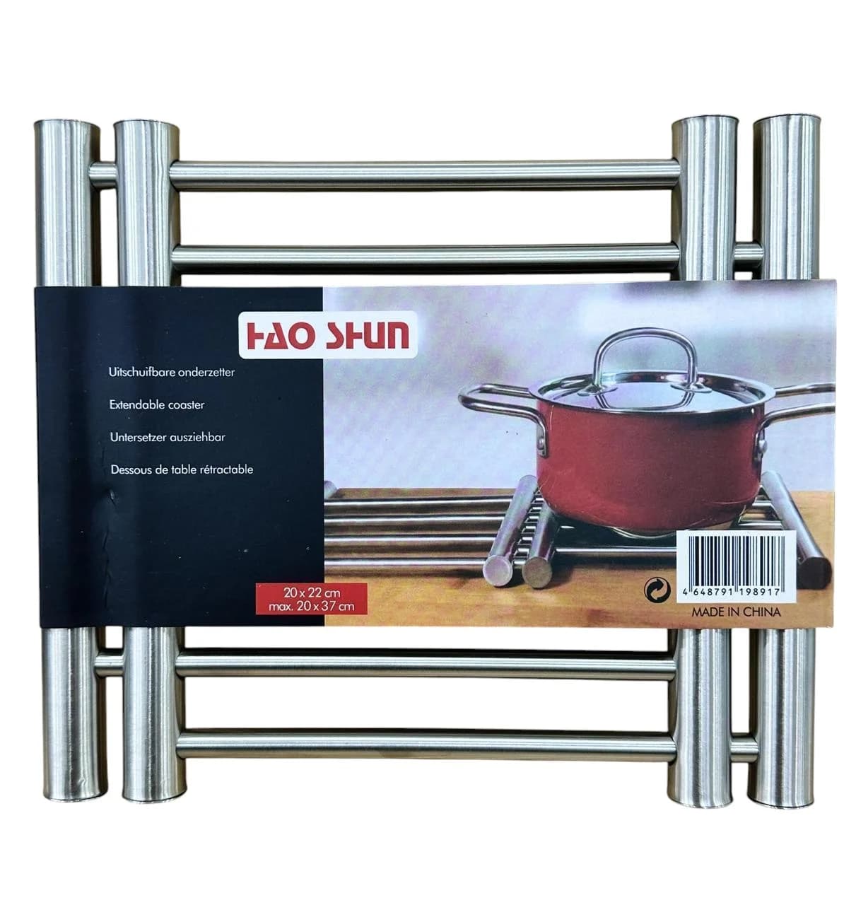 Qazan üçün metal altlıq, gümüşü - GS_209