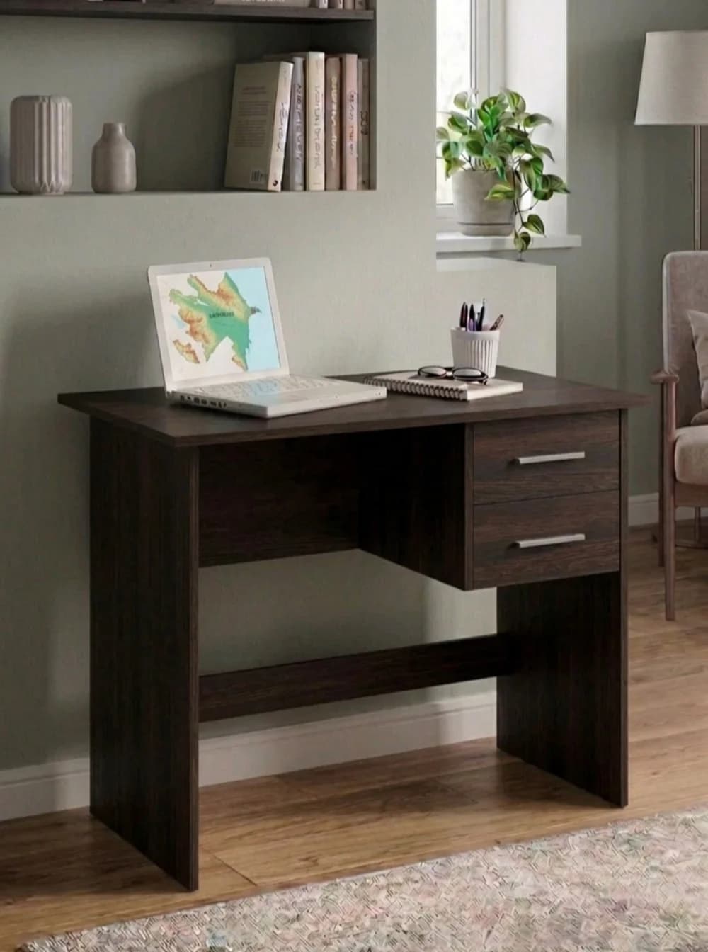 Yazı masası MB 10, Venge, laminat, 110x75x50 sm
