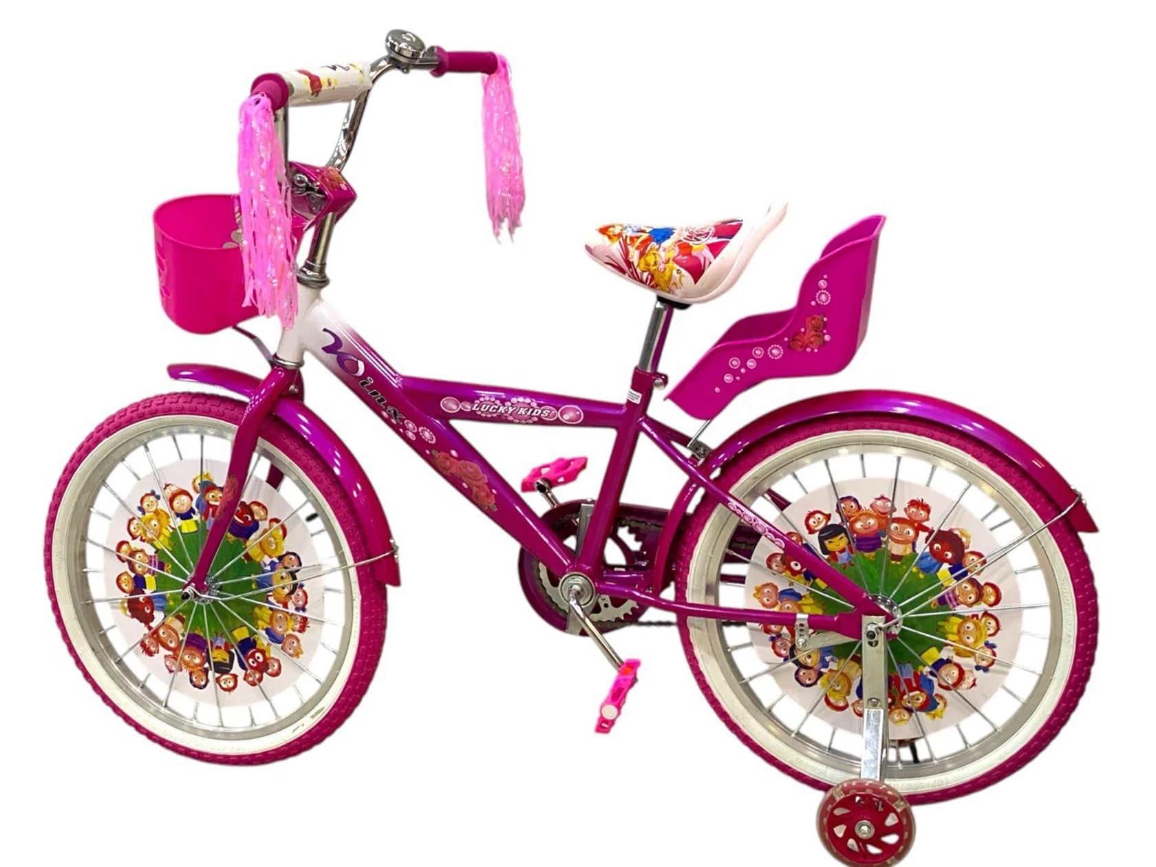 Uşaq velosipedi Lucky Kids Winx 20", çəhrayı — image 8