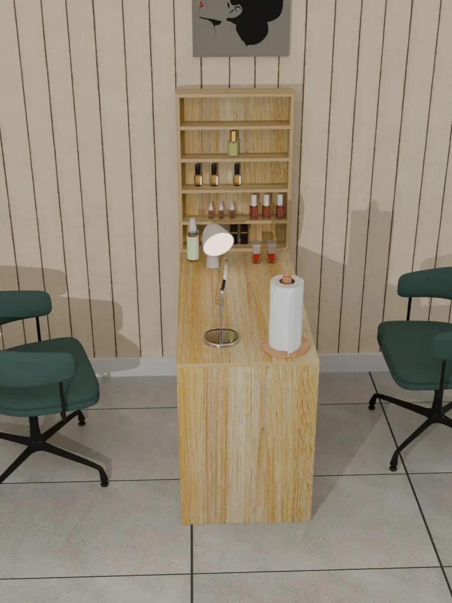 Manikür masası, Sonoma, Laminat, 140x100 sm — изображение 2