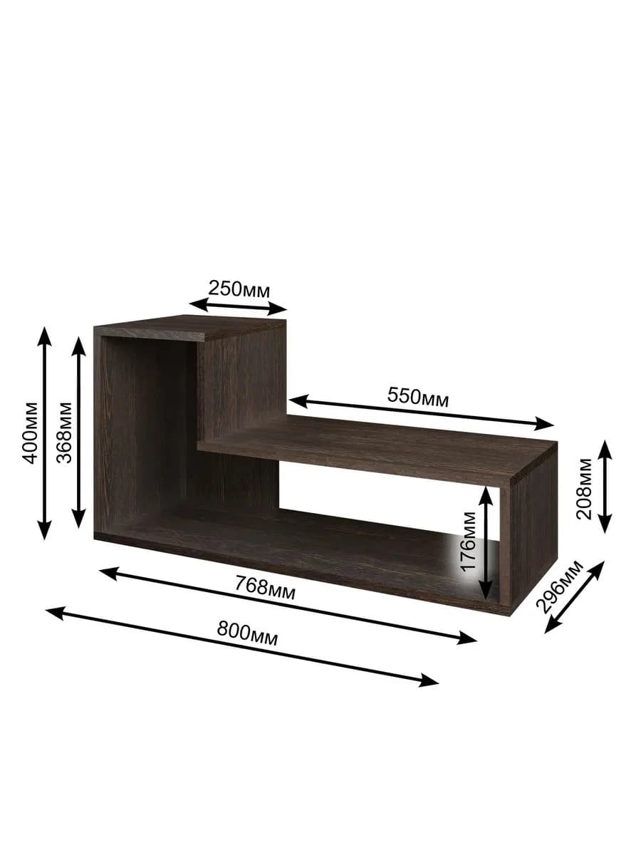 TV üçün tumba Yagmur, laminat, Venge, 160 sm — изображение 5