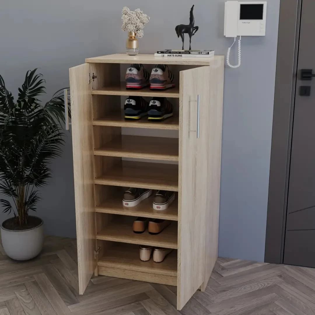 Ayaqqabı üçün şkaf Yagmur, laminat, sonoma, 108x40x56 sm — изображение 2