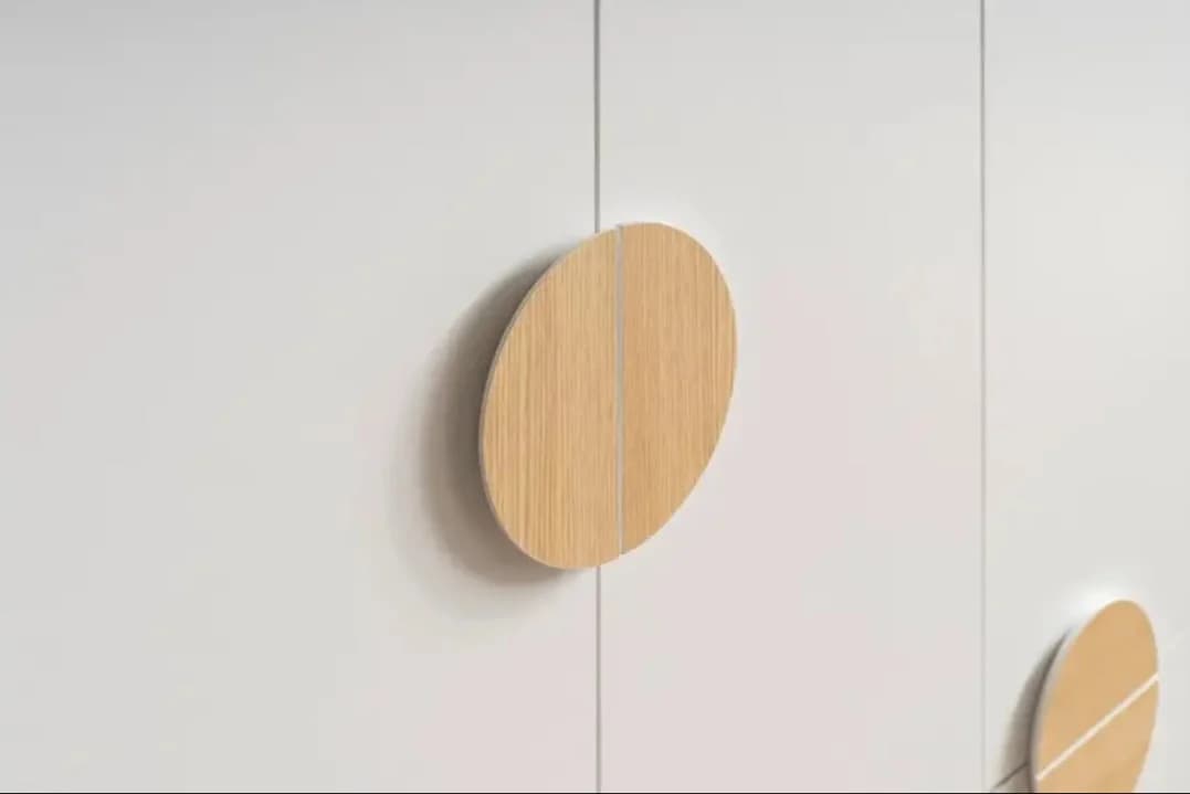 Şkaf SO004, laminat, ağ/qəhvəyi, 124x57x200 sm — image 5