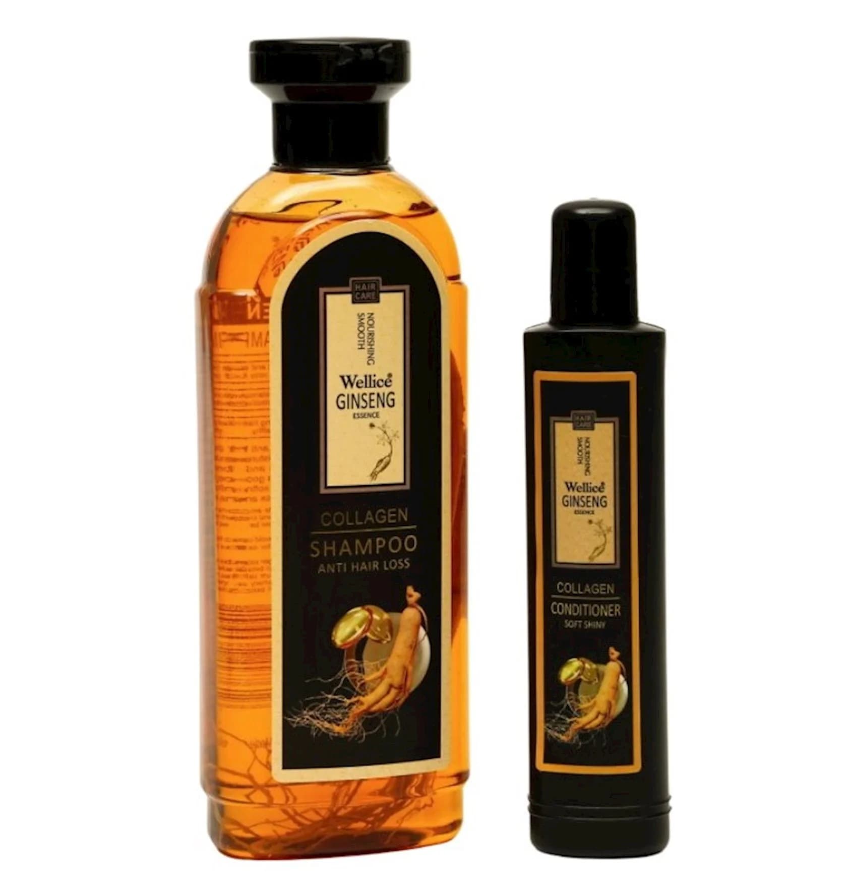 Dəst Wellice Şampun+Balzam, Jenşen, Kollagen, 120 q+100 ml