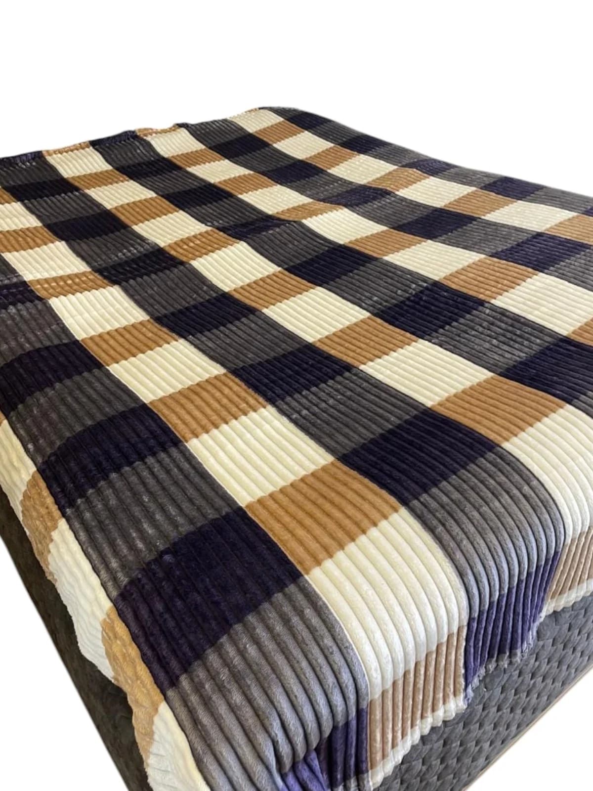 Yataq örtüyü Bamboo model 13.33, yeni model, yaz-yay-payız fəsilli, bambuk materiallı, kletka (şahmat) dizaynlı - GS_1_034