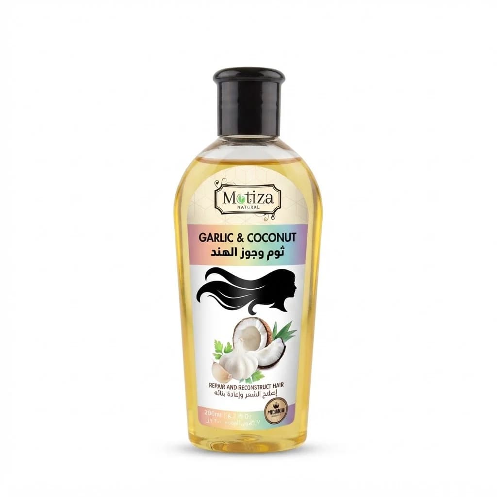 Saç yağı Motiza Natural Garlic & Coconut 200 ml