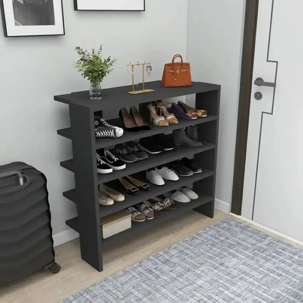 Ayaqqabı üçün dolab SO032, laminat, 72x75.6x29.6 sm, antrasit — image 4