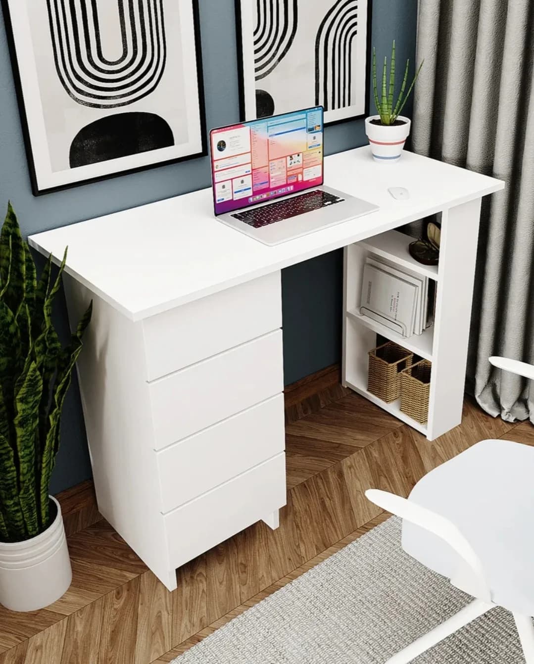 Kompyuter masası s031, laminat, ağ — изображение 2